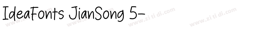 IdeaFonts JianSong 5字体转换